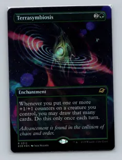 1x FOIL Terrasymbiosis Borderless (0312) Edge of Eternities EOE MTG Magic NM - Image 1