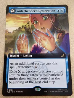 Waterbender's Restoration - #183 Extended Art Regular - Avatar - Mtg - Image 1