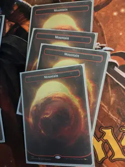 1x Mountain (494) (Borderless) (Galaxy Foil) Unfinity Foil - Image 1