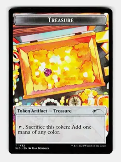 MTG: Treasure Token () | Secret Lair Drop Series 1432 NM - Image 1