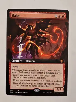 Balor 578 M Regular (Extended Art) Battle for Baldur's Gate MTG NM Never Played - Image 1