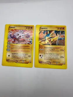 Pokemon Karte TCG Rabauz+Kapoera 63+82/147 Aquapolis No Holo Rare Deutsch LP - Image 2
