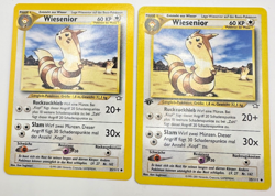 Pokemon Karte TCG Wiesenior 35/111 1. Neo Genesis no Holo Vintage Deutsch LP - Image 1