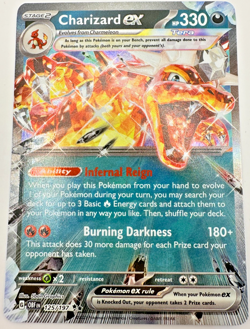 Pokemon Karte TCG Glurak EX 125/197 Obsidian Flammen Holo Rare Englisch NM - Image 1