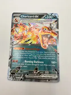 Pokemon Karte TCG Glurak EX 125/197 Obsidian Flammen Holo Rare Englisch NM - Image 2