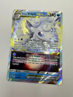Pokemon Karte TCG Vulpix VSTAR 034/195 Silberne Sturmwinde Englisch Holo Rare NM - Image 2