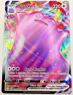 Pokemon Karte TCG Ditto VMAX 051/072 Shining Fates Holo Rare Deutsch NM - Image 1