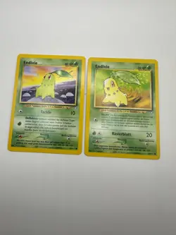 Pokemon Karte TCG Endivie 53+54/111 Neo Genesis no Holo Rare Deutsch LP - Image 2