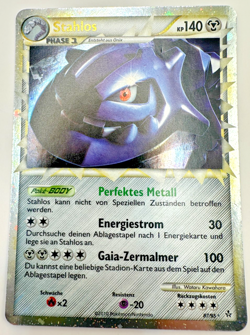 Pokemon Karte TCG Stahlos 87/95 Entfesselt Holo Rare Vintage EX Deutsch - Image 1