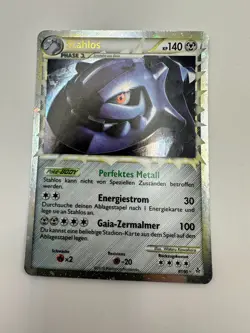 Pokemon Karte TCG Stahlos 87/95 Entfesselt Holo Rare Vintage EX Deutsch - Image 2
