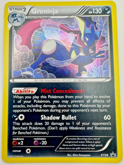 Pokemon Karte TCG Greninja XY24 Black Star Promo Vintage no Holo EX Englisch - Image 1