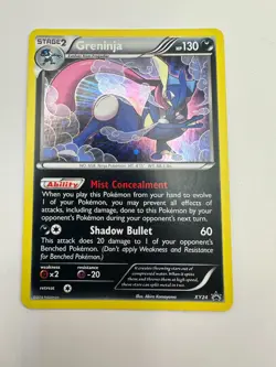 Pokemon Karte TCG Greninja XY24 Black Star Promo Vintage no Holo EX Englisch - Image 2