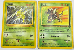 Pokemon Karte TCG Sichlor+Pinsir 25+26/64 Dschungel no Holo Rare Deutsch HP - Image 1