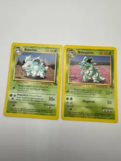Pokemon Karte TCG Nidoqueen 23+40/64 Dschungel no Holo Rare Vintage Deutsch LP - Image 2