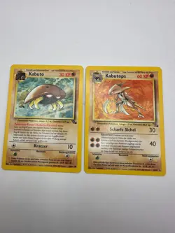 Pokemon Karte TCG Kabutops 24+50/62 Fossil No Holo Rare Vintage WOTC LP DE - Image 2