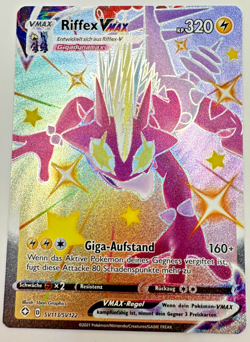 Pokemon Karte TCG Riffex VMAX SV113/SV122 Shining Fates Holo Rare Deutsch NM - Image 1