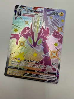 Pokemon Karte TCG Riffex VMAX SV113/SV122 Shining Fates Holo Rare Deutsch NM - Image 2