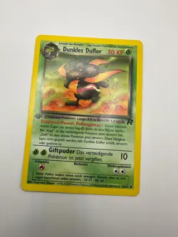 Pokemon Karte TCG Dunkles Duflor 36/82 1.Team Rocket no Holo Vintage Deutsch EX - Image 2