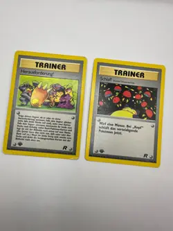 Pokemon Karte TCG Herausforderung 74+79/82 1.Team Rocket no Holo Deutsch GD - Image 2