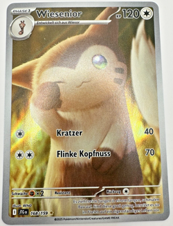 Pokemon Karte TCG Wiesenior 168/159 Reisegefahrten Holo Rare Fullart Deutsch - Image 1