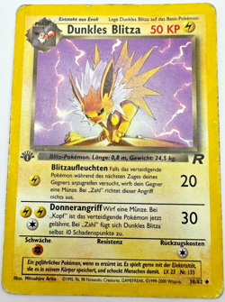 Pokemon Karte TCG Dunkles Blitza 38/82 1.Team Rocket Holo Vintage Deutsch HP - Image 1