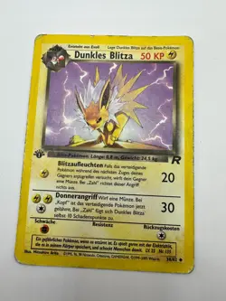 Pokemon Karte TCG Dunkles Blitza 38/82 1.Team Rocket Holo Vintage Deutsch HP - Image 2