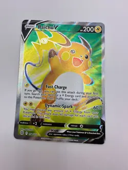 Pokemon Karte TCG Raichu V 158/172 Strahlende Sterne Holo Rare Englisch NM - Image 2