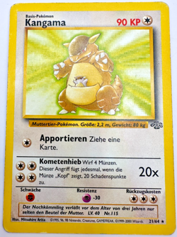 Pokemon Karte TCG Kangama 21/64 Dschungel no Holo Rare Vintage WOTC Deutsch LP - Image 1