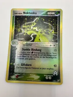 Pokemon Karte TCG Noktuska 1/95 Team Magma&Aqua Holo Fullart Rare LP Deutsch - Image 2