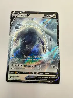 Pokemon Karte TCG Lugia V 138/195 Silberne Sturmwinde Portugisisch NM - Image 2