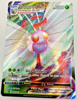 Pokemon Karte TCG Smettbo VMAX 002/189 Flammende Finsternis Holo Rare Deutsch NM - Image 1