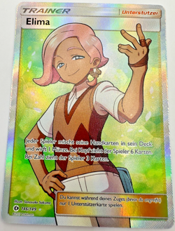 Pokemon Karte TCG Elima 146/149 Sonne&Mond Fullart Holo Rare NM Deutsch - Image 1