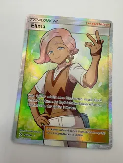 Pokemon Karte TCG Elima 146/149 Sonne&Mond Fullart Holo Rare NM Deutsch - Image 2