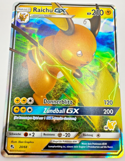Pokemon Karte TCG Raichu EX 20/68 Verbrogenes Schicksal Holo Rare Deutsch NM - Image 1