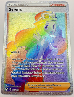 Pokemon Karte TCG Serena 207/195 Silberne Sturmwinde Holo Rare Deutsch NM - Image 1