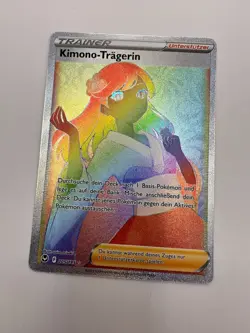 Pokemon Karte TCG Kimono Tragerin 205/195 Silberne Sturmwinde Holo Deutsch NM - Image 2