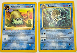 Pokemon Karte TCG Amoroso 40+52/62 1. Fossil No Holo Rare Vintage WOTC LP DE - Image 1