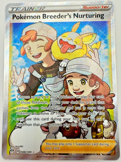 Pokemon Karte TCG Pokemon Zuchter 188/189 Flammende Finsternis Holo Englisch NM - Image 1
