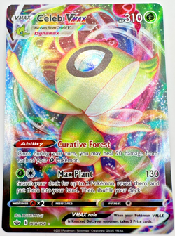 Pokemon Karte TCG Celebi VMAX 008/198 Chilling Reign Holo Rare Englisch NM - Image 1