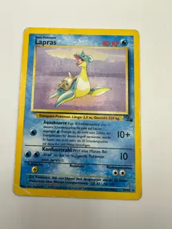 Pokemon Karte TCG Lapras 25/62 Fossil No Holo Rare Vintage WOTC Deutsch GD - Image 2