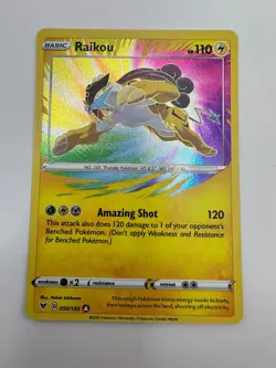 Pokemon Karte TCG Raikou 050/185 Farbenschock Amazing Holo Rare Englisch NM - Image 2