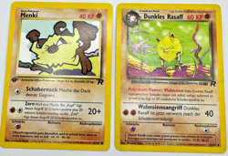 Pokemon Karte TCG Dunkles Rasaff 43+61/82 1.Team Rocket Vintage Rare Deutsch LP - Image 1