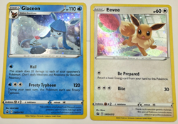 Pokemon Karte TCG Glaziola+Evoli SWSH192+212 Black Star Promo Holo Rare Englisch - Image 1