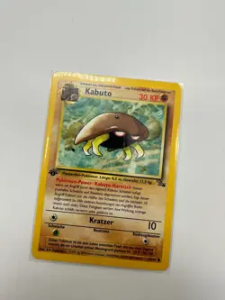 Pokemon Karte TCG Kabuto 50/62 1. Fossil No Holo Rare Vintage WOTC EX DE - Image 2