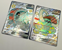 Pokemon Karte TCG Riesenzahn+Eisenrand EX 072+073 Karmesin&Purpur Deutsch NM - Image 1