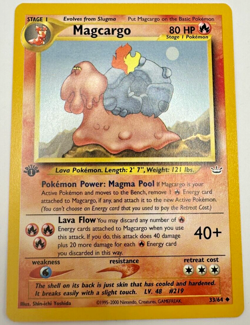 Pokemon Karte TCG Magcargo 33/64 Neo Revelations no Holo Rare Vintage Englisch - Image 1