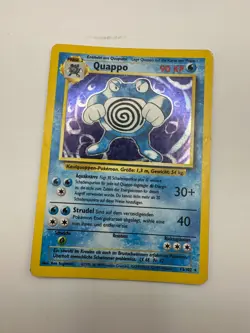 Pokemon Karte TCG Quappo 13/102 Basis Set Holo Vintage Rare LP Deutsch - Image 2