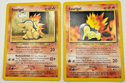Pokemon Karte TCG Feurigel 56+57/111 Neo Genesis no Holo Vintage Deutsch LP - Image 1