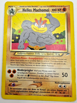 Pokemon Karte TCG Helles Machomei 25/105 Neo Destiny no Holo Vintage Deutsch GD - Image 1