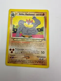 Pokemon Karte TCG Helles Machomei 25/105 Neo Destiny no Holo Vintage Deutsch GD - Image 2